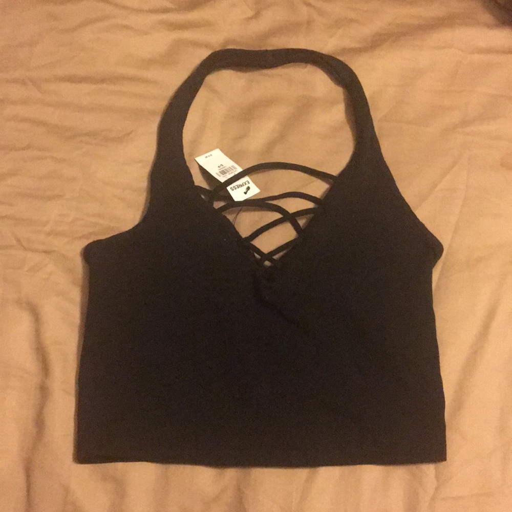 NWT Express One Eleven Halter crop top bralette S